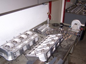 engine components ready for finals assy